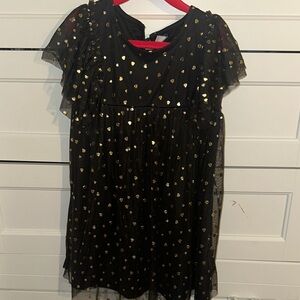 Old Navy Black and Gold Kids Formal Dress